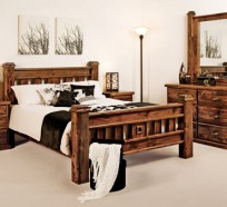 Rustic queen Bed suite