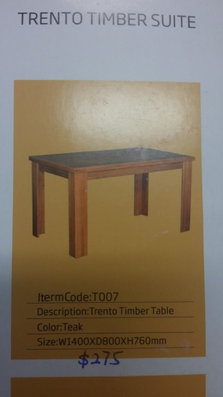 Trento Timber Table