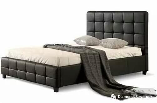Mirrage PU Leather Queen Bed
