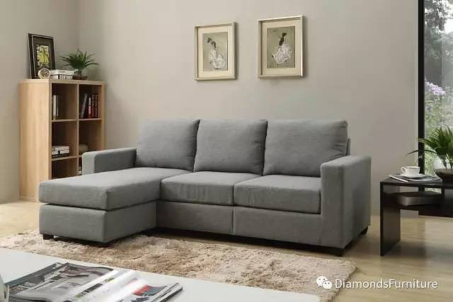 3 Seat with chaise  Fabric Sofa